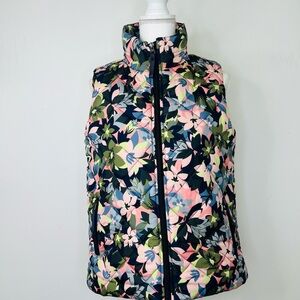 Vera Bradley Multicolor Floral Puffer Vest